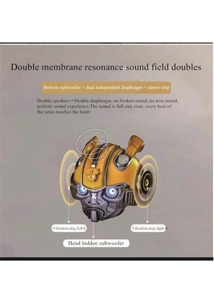 Taşınabilir Bumblebee Bluetooth Kablosuz Hoparlör Fm Radyo Bluetooth 5.0 Karikatür Mini Açık Araba Müzik Transformers Hoparlörler (Yurt Dışından)
