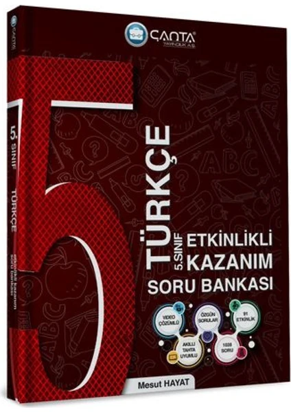 Çanta Yayınları 5. Sınıf Türkçe Etkinlikli Kazanım Soru Bankası