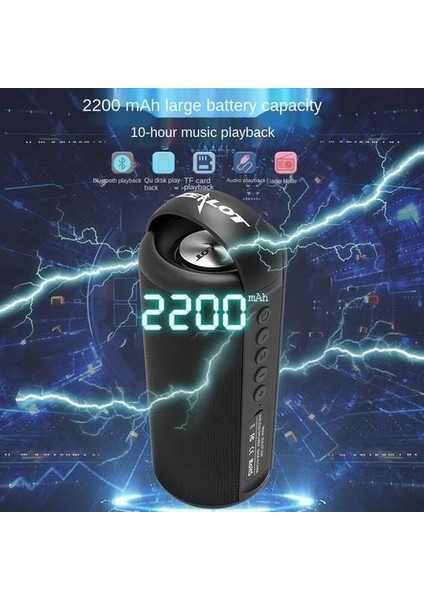 Taşınabilir Bluetooth Hoparlör Kablosuz Bas Mini Sütun 3D Stereo Akustik Sistem Subwoofer Müzik Merkezi (Yurt Dışından)