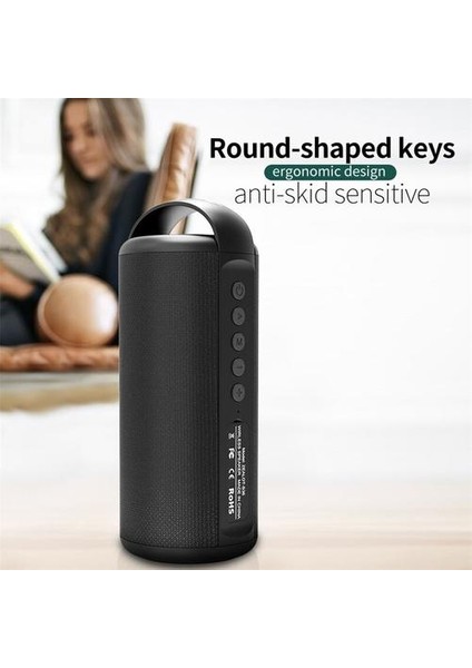 Taşınabilir Bluetooth Hoparlör Kablosuz Bas Mini Sütun 3D Stereo Akustik Sistem Subwoofer Müzik Merkezi (Yurt Dışından)