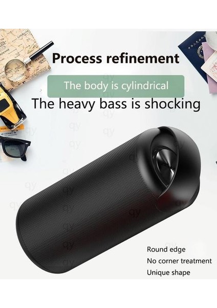 Taşınabilir Bluetooth Hoparlör Kablosuz Bas Mini Sütun 3D Stereo Akustik Sistem Subwoofer Müzik Merkezi (Yurt Dışından)