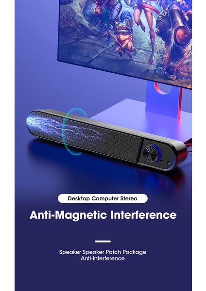 Bluetooth Bilgisayar Hoparlör Bar Kablosuz Hoparlörler Mic Mikrofon Hifi Stereo Subwoofer Dizüstü Pc Aux Için Kablolu 3.5mm Hoparlör (Yurt Dışından)