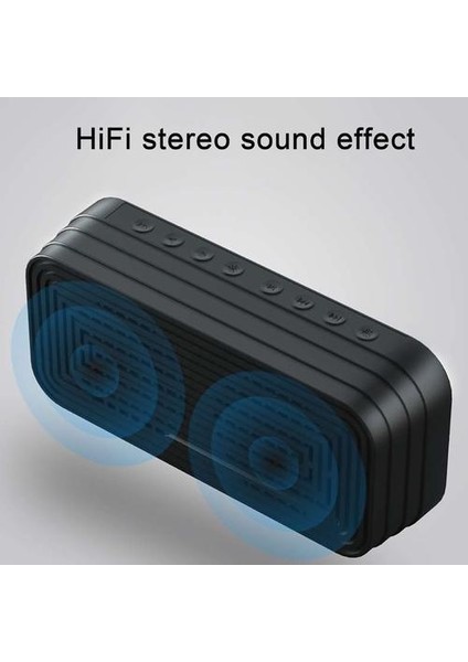Dikdörtgen Subwoofer Ayna Kablosuz Bluetooth 4.2 Cep Telefonlarında Kullanılan Çalar Saat Hoparlör Ipads Macs Tabletler Dizüstü Bilgisayarlar (Yurt Dışından)