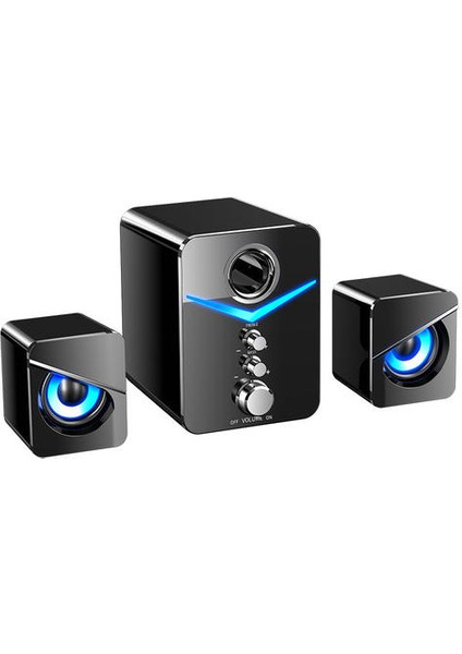 USB Kablolu Moda Kombinasyon Hoparlör Bilgisayar Hoparlörler Için Bas Stereo Müzik Çalar Subwoofer Ses Kutusu Için Pc Telefonları (Yurt Dışından)