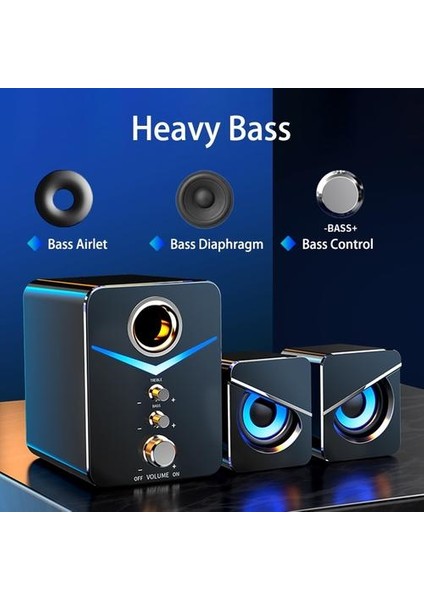 USB Kablolu Moda Kombinasyon Hoparlör Bilgisayar Hoparlörler Için Bas Stereo Müzik Çalar Subwoofer Ses Kutusu Için Pc Telefonları (Yurt Dışından) fiyatları