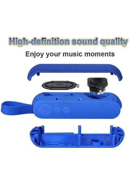 Şarj Edilebilir Hifi Taşınabilir Kablosuz Blueteeth Stereo Ses Sd Kart USB Hoparlör Yüksek Bluetooth Subwoofer Hoparlör (Yurt Dışından)