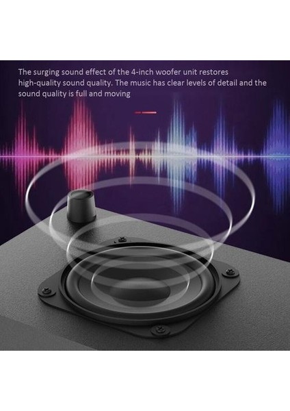 Bluetooth Hoparlör Bilgisayar Hoparlörler Ahşap 2.1 Multimedya Subwoofer Bluetooth USB Dizüstü Hoparlörler Bluetooth + 3.5mm Bağlantı (Yurt Dışından)