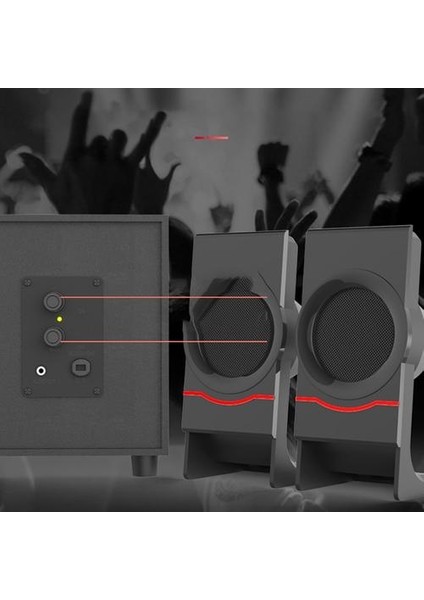 Bluetooth Hoparlör Bilgisayar Hoparlörler Ahşap 2.1 Multimedya Subwoofer Bluetooth USB Dizüstü Hoparlörler Bluetooth + 3.5mm Bağlantı (Yurt Dışından)