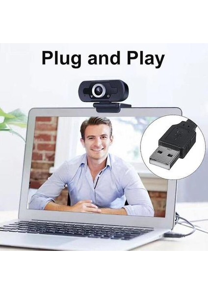 Hd Webcam Kablolu 1080 P Mikrofon ile Pc Laptop Masaüstü USB Webcam Pro Streaming Bilgisayar Kamera (Yurt Dışından)