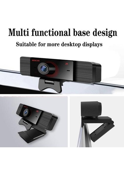 Full Hd 2 K USB Kamera Pc USB Bilgisayar Webcam Için Mikrofon ile (Yurt Dışından)