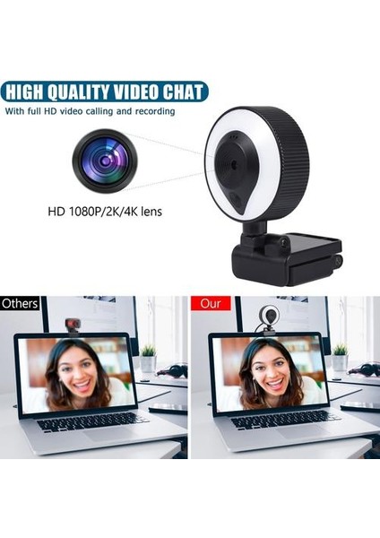 2 K Bilgisayar Kamera USB Otomatik Yakınlaştırma Webcam W20 Canlı Güzellik ile Laptop Masaüstü Için Mikrofon Destek Pencereler Destek (Yurt Dışından) indirimleri