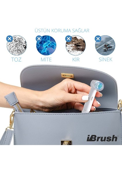 İbrush Oral-B Şarjlı Ve Pilli Diş Fırçaları Için 4 Adet Koruyucu Kapak