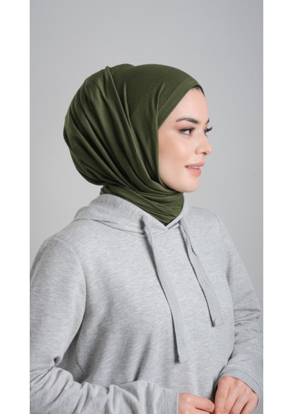 Haki Pratik Hazır Geçmeli Şal Viskon Kumaş Penye Şal 2108_09