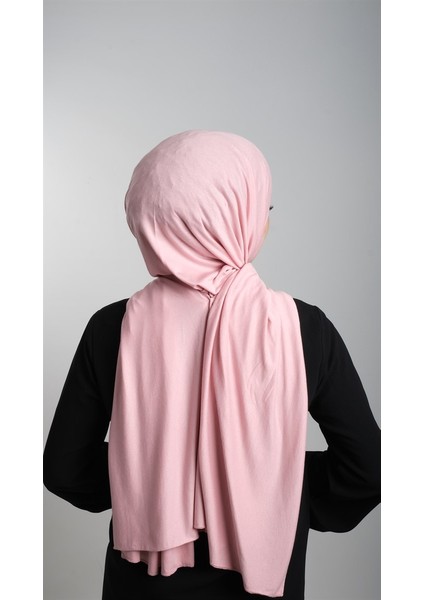 Pembe Pratik Hazır Geçmeli Şal Viskon Kumaş Penye Şal 2108_04
