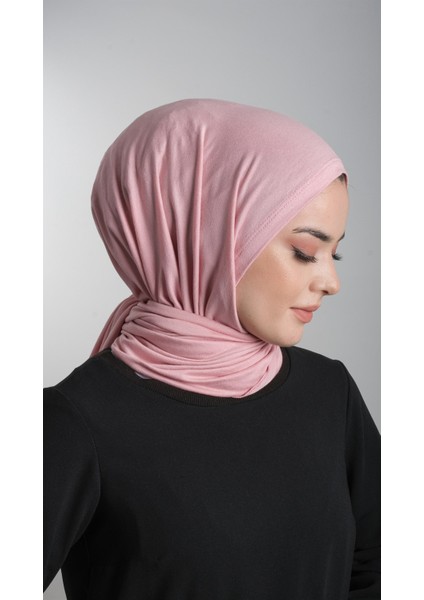 Pembe Pratik Hazır Geçmeli Şal Viskon Kumaş Penye Şal 2108_04