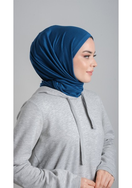 Petrol Mavisi Pratik Hazır Geçmeli Şal Viskon Kumaş Penye Şal 2108_17 fiyatları