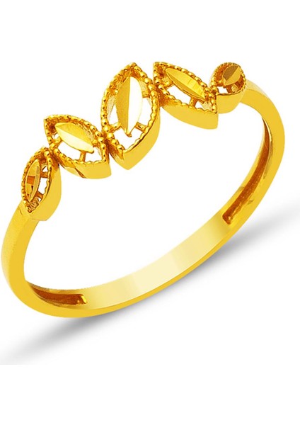 Kuvars 22 Ayar Altın Yüzük