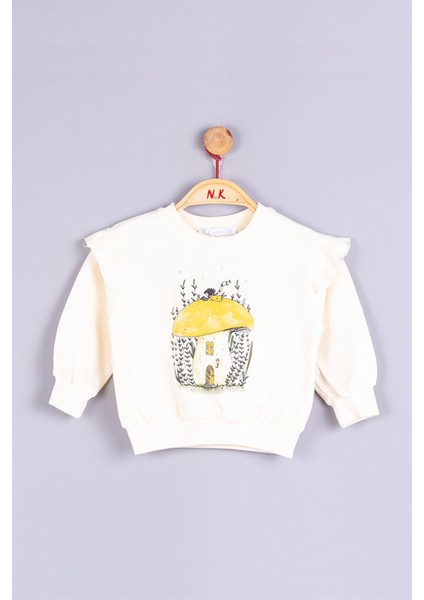 NM33631 Kız Bebek Mantar Sweat