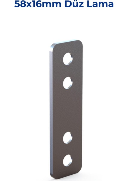 Düz Sac 2mm 16X58MM Çinko