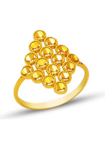 Meridyen 22 Ayar Altın Yüzük