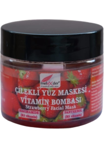 Çilekli Yüz Maskesi-Vıtamın Bombası(Strawberry Facıal Mask)