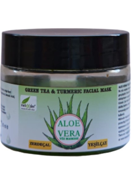 Aloe Vera Yüz Maskesi(Zerdeçal&yeşil Çay)-Green Tea &turmeric Facial Mask