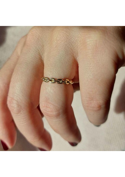 Zincir Yüzük 14 Ayar Altın 2.04 Gram ABYYZK0093