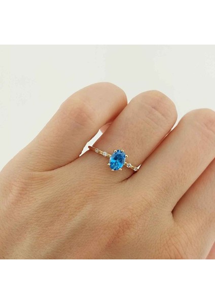 Taşlı Yüzük 14 Ayar Altın 1.60 Gram ABYYZK0107