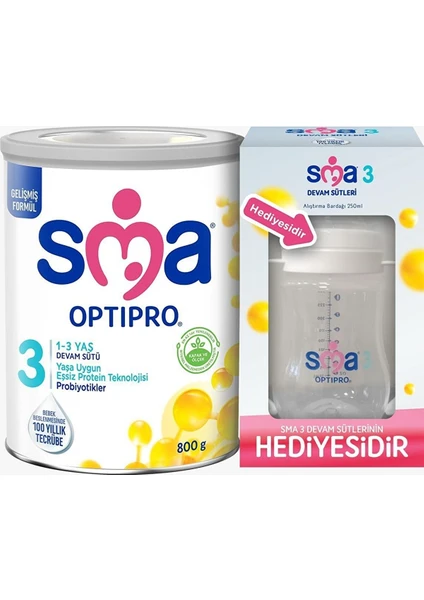 Optıpro 1 - 3 Yaş 800GR Devam Sütü 3 No Biberon