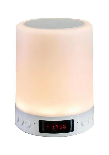 Bluetooth Hoparlör ile Gece Işık Taşınabilir Kablosuz Tf Kart Bluetooth Hoparlör Dokunmatik Kontrol Renk LED Başucu Masa Lambası (Yurt Dışından)