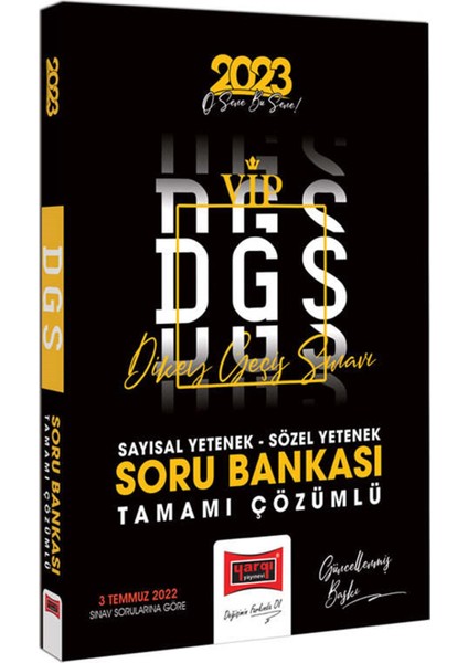 DGS 2023 Sayısal-Sözel Yetenek Tamamı Çözümlü Soru Bankası