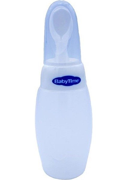 086 Pp (Plastik) Kaşıklı Biberon 225 ml Beyaz