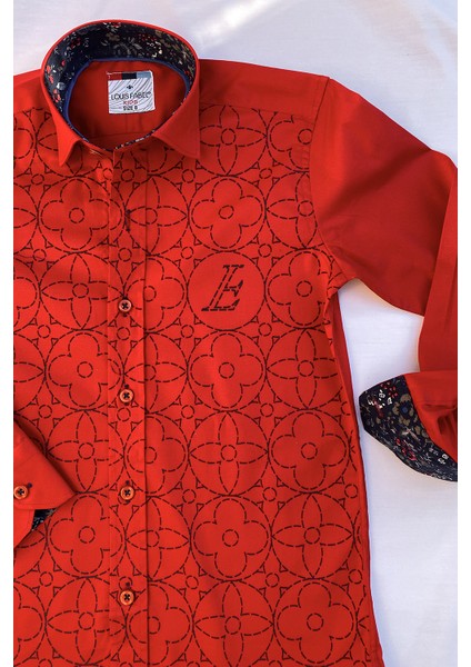 Büyük Çiçek Baskılı Pembe Çocuk Gömleği fiyatları