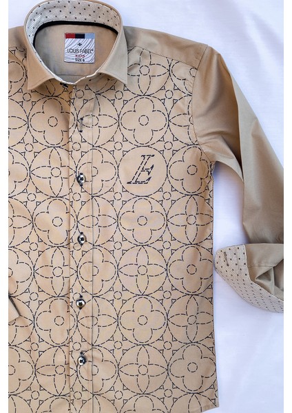 Büyük Çiçek Baskılı Pembe Çocuk Gömleği fiyatları