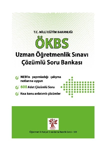 ÖKBS Uzman Öğretmenlik Sınavı Çözümlü Soru Bankası (Ciltli)