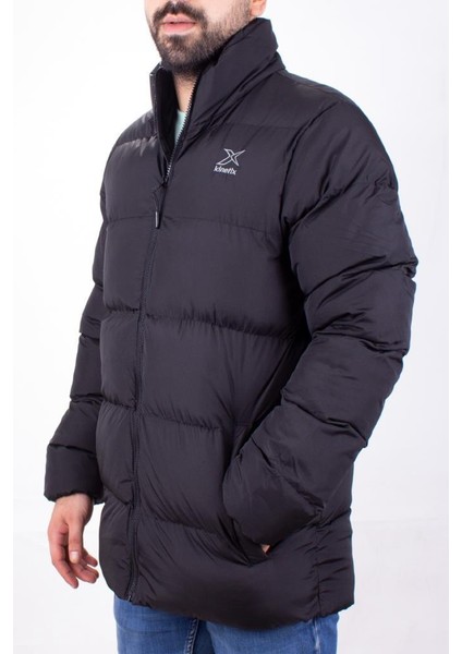 Alarık Coat Siyah Günlük Şişme Erkek Mont modelleri