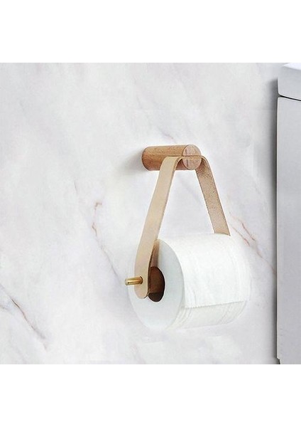 Rulo Kağıt Tutucu Vintage Havlu Asılı Halat Duvara Dağı Tuvalet Kağıdı Tutucu Ev Otel Banyo Aksesuarları Raf Tutucular | Kağıt Tutucular (Beyaz) (Yurt Dışından)