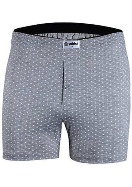 Erkek Pamuklu Havlubel Düğmeli Desenli Boxer 43 - 6 Adet modelleri