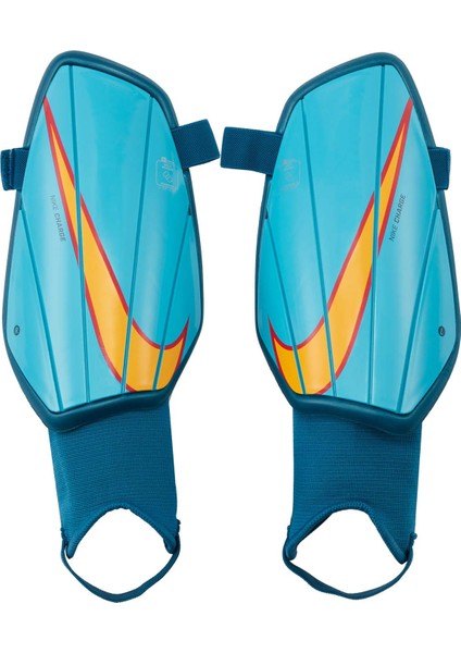 Shin Guards Nike Charge Yetişkin Mavi Futbol Tekmelik