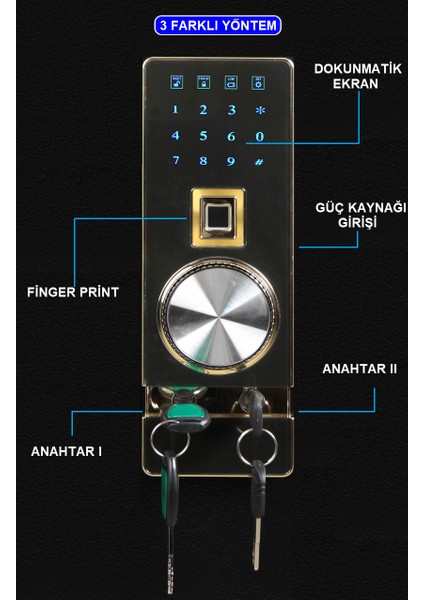 ISC45A6 Special Edition Orta Boy Çelik Para Kasası - Değerli Eşya ve Mücevher Kasası