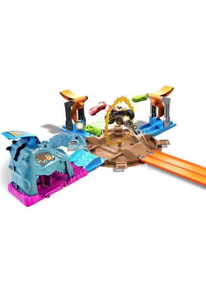 GVK48 Hot Wheels Monster Trucks Akrobasi Tekerleği Oyun Seti