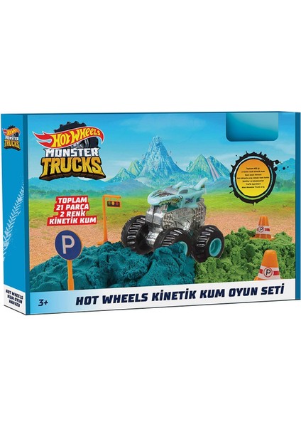 HHJ36 Hot Wheels Monster Trucks Kinetik Kum Oyun Seti