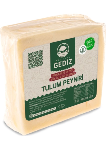 Olgunlaştırılmış Tam Yağlı Tulum Peyniri 500 gr