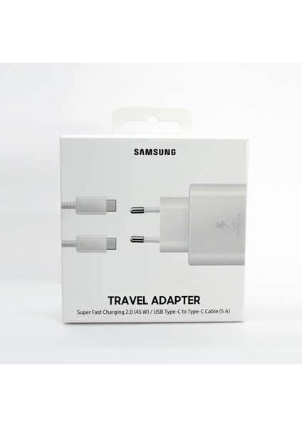 Galaxy S22+ 5g Fast Charging 45W Type-C Şarj Aleti Beyaz (Samsung Türkiye Garantili)