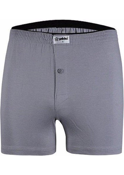 Erkek Pamuklu Havlubel Düğmeli Boxer 43 - 6 Adet
