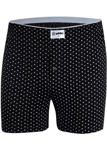 Erkek Pamuklu Havlubel Düğmeli Desenli Boxer 43 - 3 Adet fırsatları