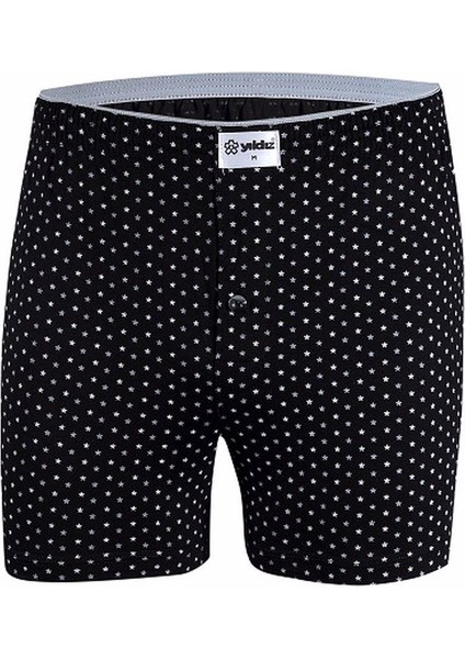 Erkek Pamuklu Havlubel Düğmeli Desenli Boxer 43 - 3 Adet indirimleri