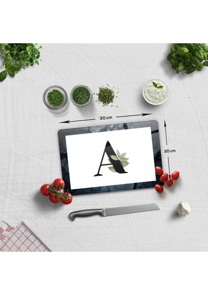 Cam Kesme Tahtası - Cam Kesme Tablası | Harfli Tasarım | 20cm x 30cm fiyatları