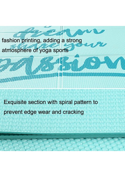 Zsunsky Shop YM15C Portable Fold Yoga Mat (Yurt Dışından)