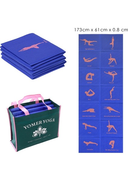 Zsunsky Shop YM15C Portable Fold Yoga Mat (Yurt Dışından)